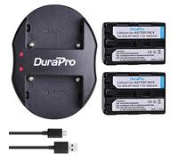 DuraPro 2Pcs NP-FM50 NP FM50 Battery + Dual USB Charger for Sony NP-FM30,NP-FM51,NP-QM50,NP-QM51,CCD-TRV128,CCD-TR108,CCD-TR208,CCD-TR408,CCD-TR748,CCD-TRV106,CCD-TRV107,CCD-TRV108 Cameras