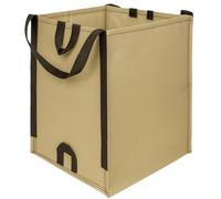 DURASACK Heavy Duty Home and Yard Bags 48-Gallon Reusable Self-Standing Lawn and Leaf Bags Garbage Can with Reinforced Handles, Khaki