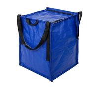 DURASACK Heavy Duty Storage Tote Bag with Zipper Top 22-Gallon Rugged Woven Polypropylene Moving Bag, Reusable Self-Standing Design, Holds up to 500 Pounds, Single, Blue