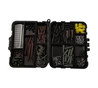 Durashmall 173PCS Carp Fishing Tackle Box Kit With Rigs Swivel Snaps Helicopter Rig Terminal Tackle Set For Coarse Fishing Bait Presentation System