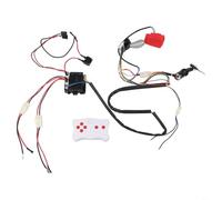 Durashmall 2.4G Remote Control Receiver Switch Kit for Children Electric Ride On Car DIY Modification for RX18 6V RX23 12V RX37 12V 12V RX19 12V 4WD ABS Metal Wiring Harness(RX23 12V B)