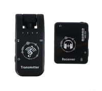 Durashmall 2.4G Wireless In Ear System Professional Lossless Transmitter and Receiver Set with Rechargeable Battery for Stage Guitar Performance Black