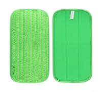Durashmall 2 Pack Microfiber Mop Pads for Swiffer 12 Inch, Reusable Wet & Dry Cleaning Refills for Hardwood, Laminate and Vinyl Floors, Green