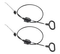 Durashmall 2 Pack Recliner Release Cable Replacement with D-Ring Pull Handle, 41 Inch Total Length Sofa Chair Repair Parts,for Most Major Furniture Brands, Sturdy Metal Core and Plastic Sheath