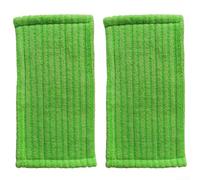 Durashmall 2 Pack Reusable Microfiber Mop Pads for Swiffer Wet and Dry Models, Washable Cleaning Cloths with Snaps for Floor Sweeper, Green, 30x14.5cm(2pcs)