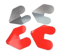 Durashmall 2 Pcs Stainless Steel Boat Bow Guard 304 Stainless Keel Protector with Sticker Backing for Hull Scratch Prevention During Docking and Beaching Silver 24x23x3cm