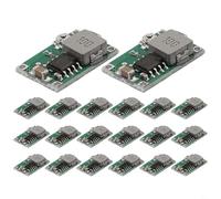 Durashmall 20 Pack Mini360 DC-DC Step Down Power Converter Module 4.75V to 23V Input 1V to 17V Output 3A Adjustable Voltage Regulator for DIY LED Battery Projects