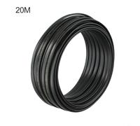 Durashmall 20W per Meter 50m Self Regulating Heating Cable with Flame Retardant PE Sheath for Water Pipe Antifreeze Roof Deicing and Drainage Freeze Protection Flexible Copp(20M)