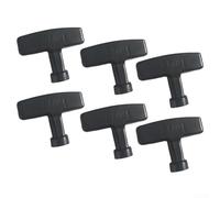 Durashmall 2615010018 Pull Plate Starter Handle Black Plastic Ergonomic Grip Replacement Part for Lawn Mowers and Equipment Easy Installation 2 or 6 Pack(6PCS)