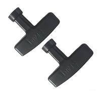 Durashmall 2615010018 Pull Plate Starter Handle Black Plastic Ergonomic Grip Replacement Part for Lawn Mowers and Equipment Easy Installation 2 or 6 Pack(2PCS)