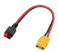 Durashmall 30A 12AWG For XT90 Connector Solar Extension, 30Cm Power Cable For Portable Solar Generator And Alternative Energy Setup