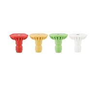 Durashmall 4PCS 1/4 Inch Quick Connect Pressure Washer Nozzles, High Power Spray Tips Set 0° 15° 25° 40°, Brass and Plastic Jet Nozzle Kit for 1450-3000 PSI Cleaning Machines(Spray Nozzle)