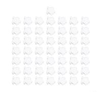 Durashmall 50pcs White Floating Spa Sponge Turtle Oil Absorbing Skimmer for Swimming Pools Jet Baths Massage Bathtubs and Spas Helps Remove Lotion Oil Scum Slime Grime to Reduce Fil