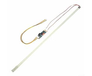 Durashmall 540mm LED Backlight Strip Kit for 24 Inch CCFL to LCD Screen Conversion with Driver Board 96 LEDs DC 10-30V Input Metal Frame Upgrade