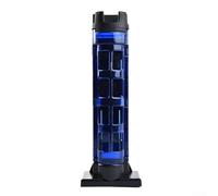Durashmall Adjustable Fishing Rod Holder Vertical Inserting Device for MEIHO Box 5000/7000/9000/7080/2055/2070/7055/7070, Plastic Raft Fishing Accessory, 35mm Inner Diameter(Blue)