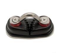 Durashmall Anodized Aluminum Boat Cam Cleat with Nylon Base for Kayak Canoe Sailboat Secure Rope Holding Fast Entry Marine Hardware Black 87x39mm