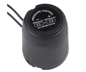 Durashmall Automatic Water Pump Pressure Switch Controller AC220V 15A Metal ABS Double Control for Home Garden Irrigation System 3/8 Inch Thread Black(3/8 2.2-3.0kg)