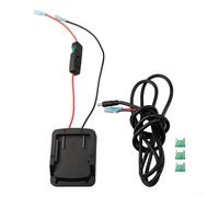 Durashmall Battery Adapter with Switch for Metabo BS18 SB18 SSD18 SSW18 Lithium Batteries 18V Power Tool Accessory with 14 AWG Silicone Copper Wire Fuse Protection and Convenient Ha