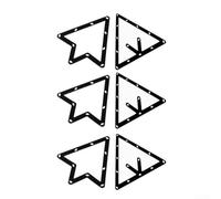 Durashmall Billiard Ball Holder Set PET Plastic Triangle Rack for 8 Ball 9 Ball and 10 Ball Pool Games Includes 6 Pieces Lightweight Design for Indoor Billiard Competition a