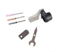 Durashmall Chainsaw Sharpener, Chainsaw Sharpening Attachment Kit for Outdoor Gardening Tools with Angle Guide, Electric Grinding Accessories for Precise Chain Maintenance, Compact 6.2cm