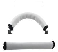 Durashmall Compatible Headband Cover for Audio Technica MSR7 M50X M40X M30X M20X Stretchable Neoprene Protective Sleeve with Zipper Closure Black(White)