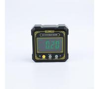 Durashmall Digital Inclinometer Angle Gauge Level Box with Dual Measurement Modes Hold Function and Reset for Spirit Level Construction DIY Projects Yellow Red(A)