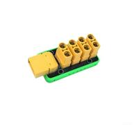 Durashmall DIY 4 Channel Power Distribution Board with Integrated Socket for XT90 High Current RC Robot Car Boat Solar Panel Applications Yellow Green 80x36x29mm(B)