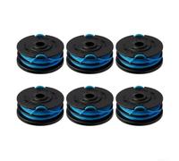 Durashmall Dual Line String Trimmer Replacement Spool for Greenworks 2900719, 0.065-Inch Auto Feed Trimmer Head for Models 2101602 and 2101602A, 6 Pack