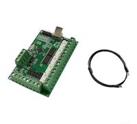 Durashmall Five CNC Motion Control Card Stepper Motor Driver Board with 0-10V Analog and Output for Spindle Control 12-24V Opto-Isolated Inputs Green PCB(A)