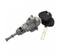 Durashmall Front Left Door Lock Cylinder with Key Set for Kia 2012 2013 2014 2015 2017 Replace 81970-1WA00 Driver Side Silver ABS Metal