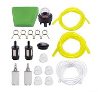 Durashmall Fuel Filter and Fuel Line Kit for Craftsman Chainsaw Parts, Replacement Hose Assembly with Screen for Outdoor Power Equipment Maintenance and Repair(17-piece set 1m)