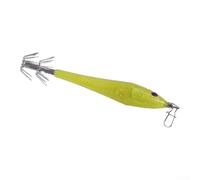Durashmall Glow in the Dark Squid Jig Lure with Double Umbrella Hooks, LED Flashing Fishing Lure, 316 Stainless Steel Waterproof Squid Hook for Night Fishing, Green, 11.5cm(Color)