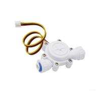 Durashmall Hall Flow Meter Water Flow Sensor for Coffee Machines and Water Dispensers with Quick Connect Interface Compact Design for Home and Commercial Use(S305,2 180degrees)