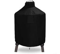 Durashmall Heavy Duty Grill Cover Waterproof Outdoor Large Ceramic Grill Protector, Fits 31.5 x 40 Inch Smokers and Barbecues with Adjustable Straps for Windy Weather Protection