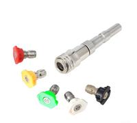 Durashmall High Pressure Washer Nozzle Adapter, Quick Connect Extension Rod with Italian 1/4 Self-Locking, for Multiple Outdoor Cleaning Machines for Hard to Reach Areas, Includes 5 or 7(set1)