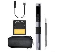 Durashmall HS-02A Smart Soldering Iron with 100W PD Type-C Power Portable Electric Soldering Station 100-450C Adjustable Temperature for Electronics Repair