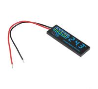 Durashmall LED Voltage and Power Display Board, Battery Grid Indicator,for DC 7-55V with Low Voltage Alarm, Ternary Iron Acid Measurement Support, Power-Off Memory Function,for 3S-14S(blue)