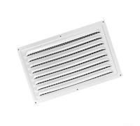 Durashmall Louvered Attic Vent Cover Screen Mesh for Exterior Wall HVAC, Kitchen and Bathroom Exhaust, Flexible Ceiling or Side Wall Installation, Design for Residential and Comm(200 * 300mm)