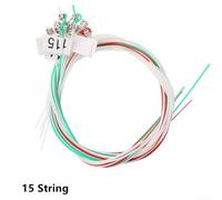 Durashmall Lyre Harp Brass and Nylon Replacement Strings Set for 15 16 19 21 24 String Models Smooth Musical Instrument Accessories Suitable for Professional and Beginner (15 Nylon Strings)