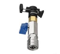 Durashmall M22 14mm Ball Valve Adapter Quick Connect for Karcher Pressure Washer 4500 PSI Brass Stainless Steel Hose Switch High Pressure Water Flow Control Connector for C(14valveblue)