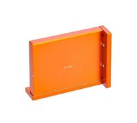 Durashmall Magnetic Aluminum Alloy Right Angle Saw Guide for Woodworking 90 Degree Cutting Positioning Tool with Dual Sided Magnets Wear Resistant Compact Design Orange