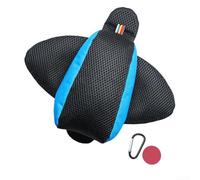 Durashmall Magnetic Motorcycle Tank Pad Shock Absorbing Anti Collision Protector with Flying Fish Design for Street Cruisers Red(Flying FishBlue)