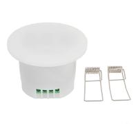 Durashmall Millimeter Wave Presence Sensor 24GHz Human Motion Detector with Adjustable Detection Distance Delay Time and Ambient Light Settings for Wall Ceiling Installation in Bath
