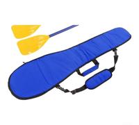 Durashmall Paddle Storage Bag for Rowing and Boating 130x29cm 600D Oxford Polyester with Adjustable Shoulder Strap Thick Padding Dual Compartment Black or Blue(blue)