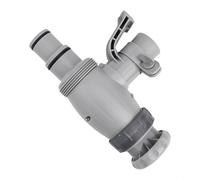 Durashmall Plunger Valve with Switch Valve Pool Pipe Rack Adapter for Above Ground Swimming Pool Hose Connector Resistant to Easy to Install for Efficient Water Flow Circu