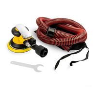 Durashmall Pneumatic Polishing Machine 125mm 13500RPM Air Sander for Car Waxing Woodworking Rust Removal with 1 4 Inch NPT Rear Exhaust Yellow Black(B)