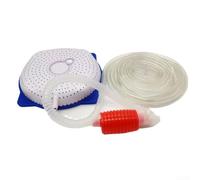 Durashmall Pool Cover Siphon Pump Kit Non Electric Water Removal Drainage Set with 16ft Hose for Above Ground Swimming Pools Winter Maintenance Accessories