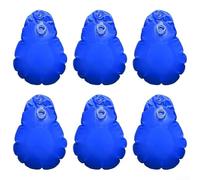 Durashmall Pool Cover Weights Water Bags with Hooks for Above Ground Pools, 6-Pack Heavy Duty Hold Downs to Secure Winter Covers in Place, Leak- Design for Easy Installation an(Deep Blue)
