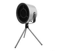 Durashmall Portable Kitchen Exhaust Fan 3 Speed Detachable Range Hood with 3D Spiral Fan for Efficient Smoke Removal Indoor Outdoor Camping and Home BBQ Use Easy Clean ABS Material(black gray)