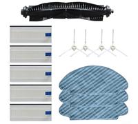 Durashmall Replacement Mop Cloth Brush Kit for Tefal Explorer Serie 20 40 RG6825 RG6875 RG7267 RR6875 RR6943WH RR6976WH SMART FORCE ESSENTIAL X3 Robotic Vacuum Cleaners(B)